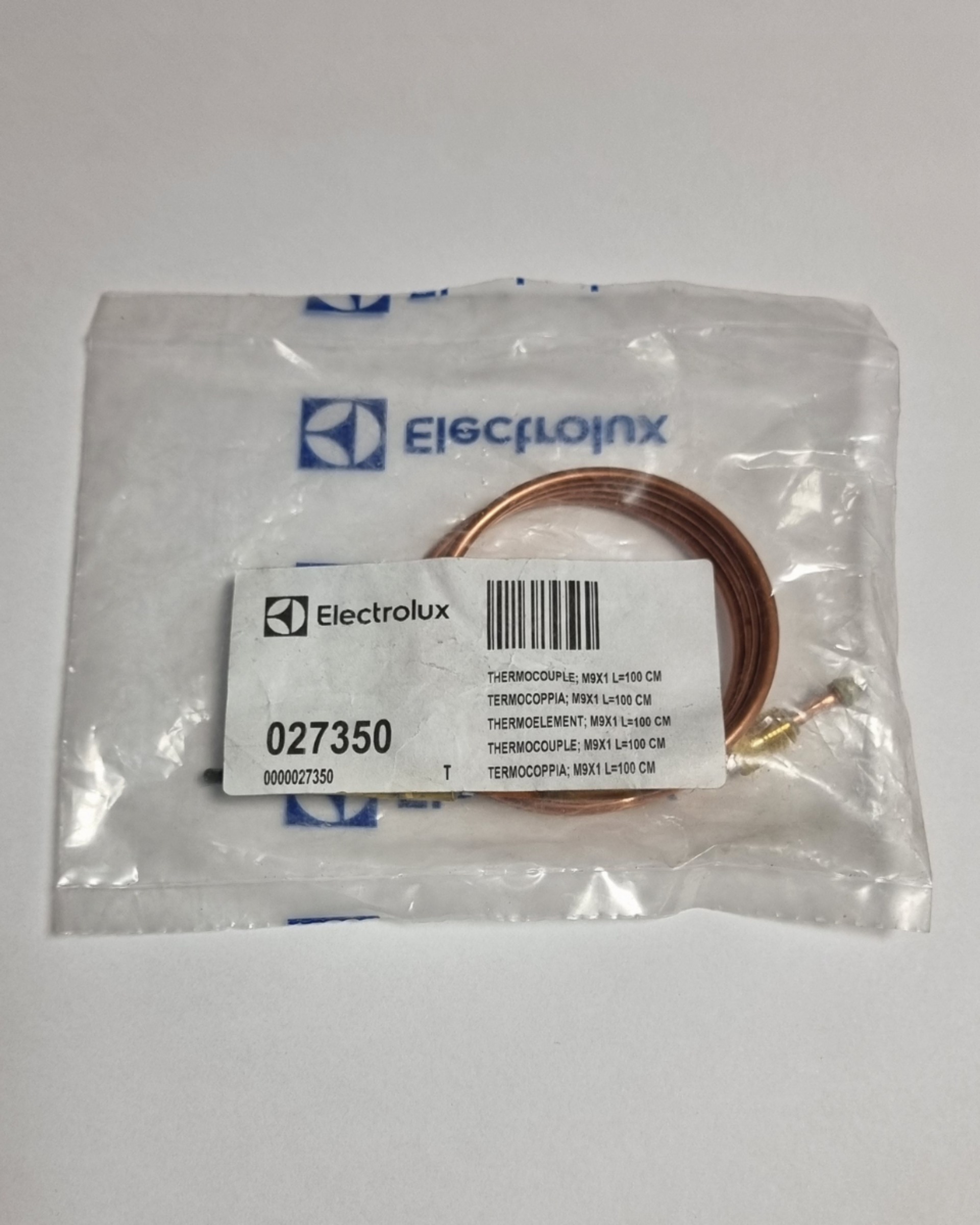 Termopar M9X1 L=100 CM Electrolux (código: 027350) - 2